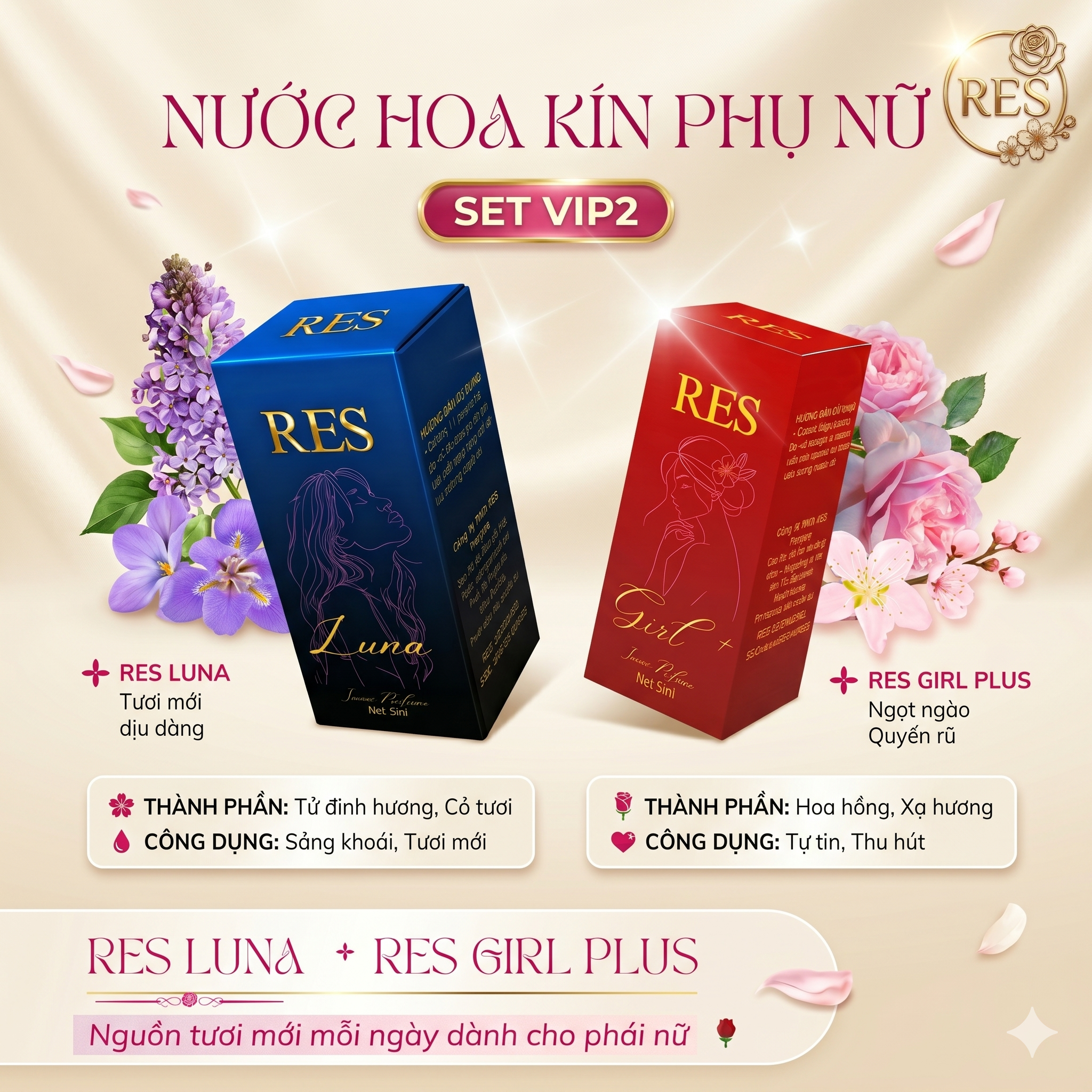 Set Nước Hoa Vùng Kín Luna Girl Plus 5ml Inner Perfume