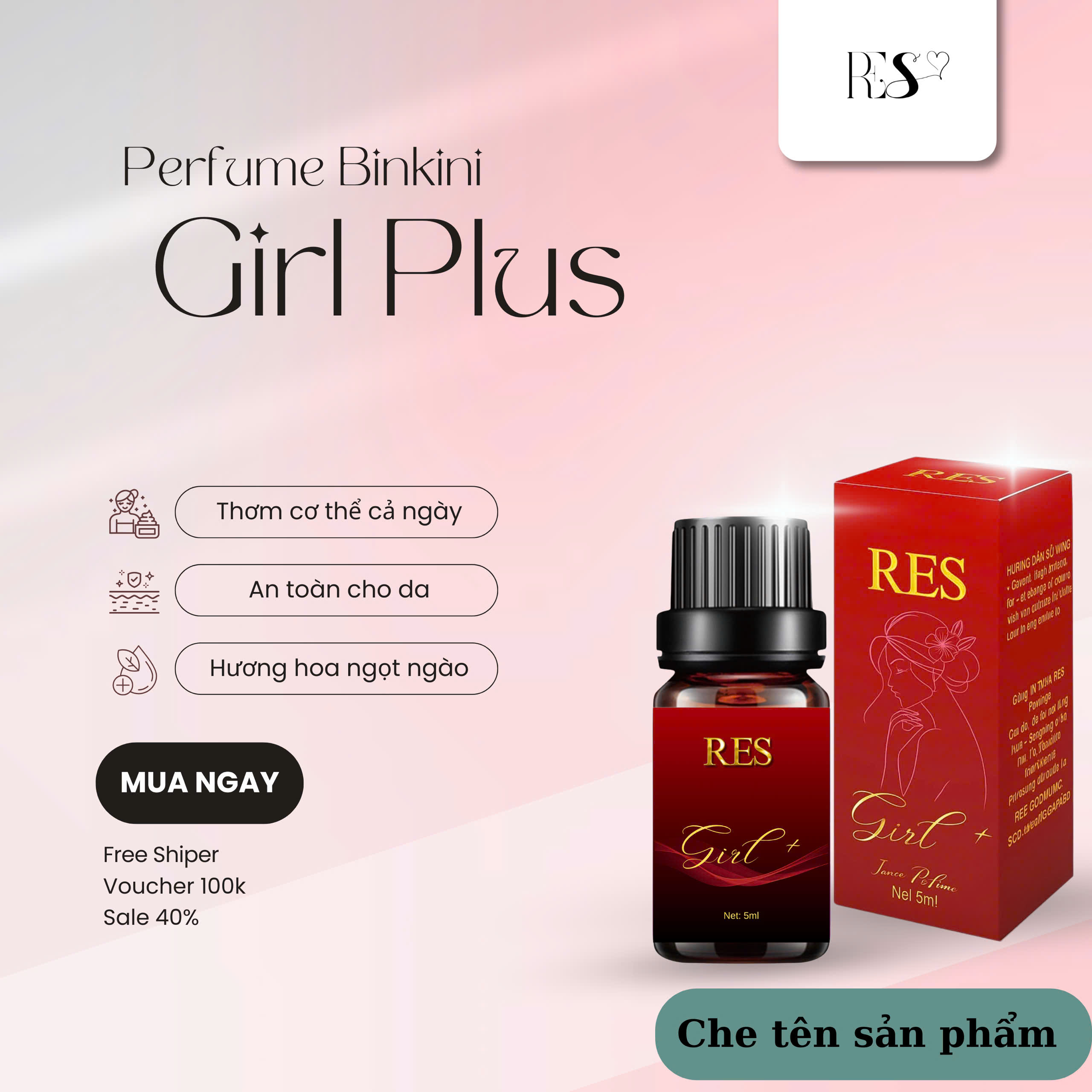 Nước Hoa Vùng Kín Res Girl Inner Perfume 5ml